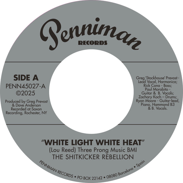 THE SHITKICKER REBELLION|White Light White Heat b/w 99th Floor (Silver Vinyl / Ltd. Ed of 50 copies)