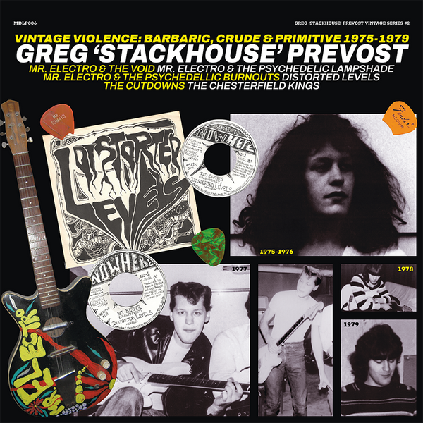 Prevost, Greg "Stackhouse"|Vintage Violence: Barbaric, Crude & Primitive 1975-1979 Gatefold LP (YELLOW VINYL Ltd. Edition of 50 copies)