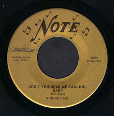 Haig, Ronnie|Don't You Hear Me Calling, Baby