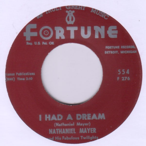 Mayer, Nathaniel - I Had A Dream / I'm Gonna Cry
